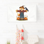 Scarecrow Samoyed Dog Banner (Insitu)