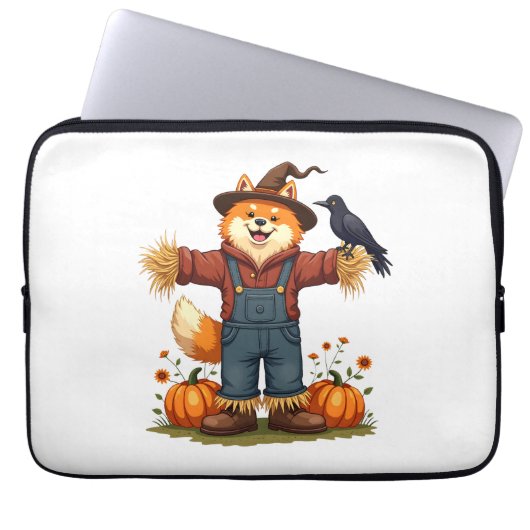 Scarecrow Samoyed Dog Laptopschutzhülle (Vorderseite)