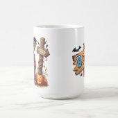 Scarecrow Spooky Halloween-Tasse Verwandlungstasse (Zentrum)
