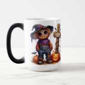 Scarecrow Spooky Halloween-Tasse Verwandlungstasse (Links)