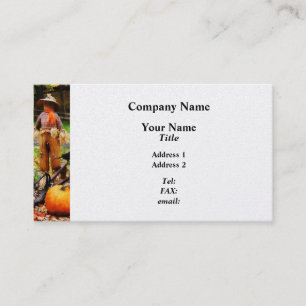 Scarecrow und Pumpkin - Platinum Finish Visitenkarte