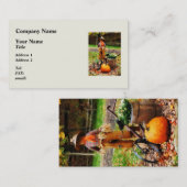 Scarecrow und Pumpkin Visitenkarte (Vorne/Hinten)