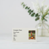 Scarecrow und Pumpkin Visitenkarte (Stehend Vorderseite)