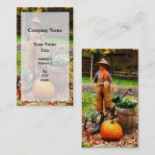 Scarecrow und Pumpkin Visitenkarte (Vorne/Hinten)