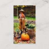 Scarecrow und Pumpkin Visitenkarte (Rückseite)