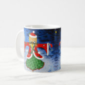 Scarecrow Weihnachtsfeierliche Tasse (Vorderseite Links)