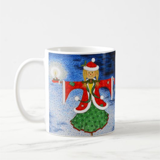 Scarecrow Weihnachtsfeierliche Tasse (Links)