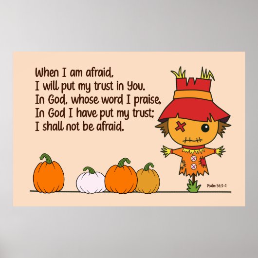 Scarecrow, wenn ich Angst habe Poster (Vorne)