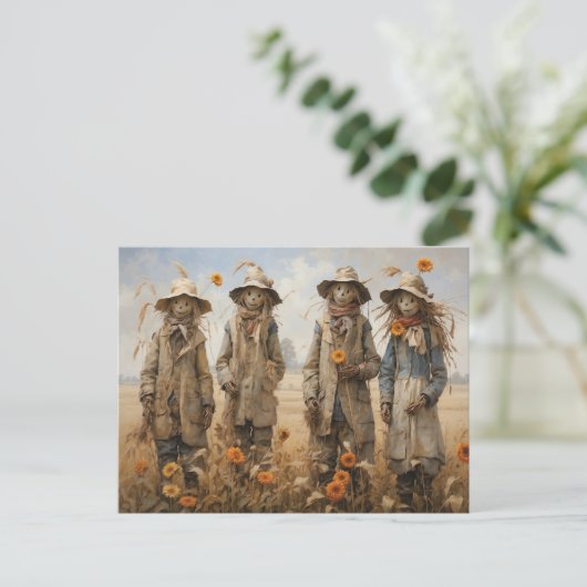 Scarecrows Postcard Postkarte (Stehend Vorderseite)