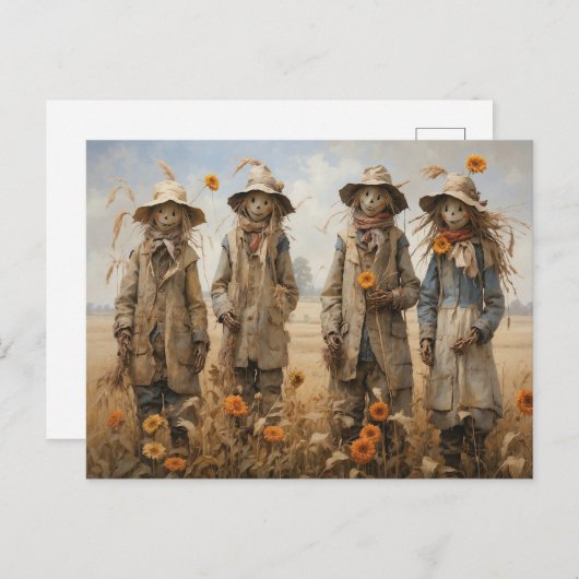 Scarecrows Postcard Postkarte (Vorne/Hinten)