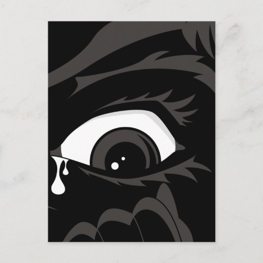 Scared Boy Postcard Postkarte (Vorderseite)