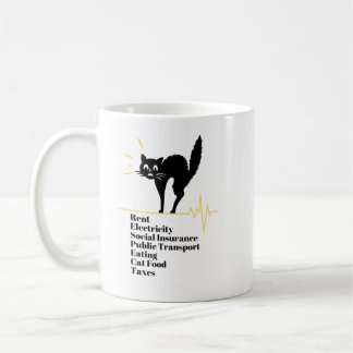 Scared Cat Bills Überraschung Cat Funny Cat Gesich Kaffeetasse