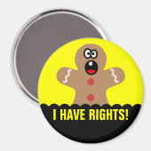 Scared Gingerbread Men die besten Weihnachtsgäste Magnet (Vorderseite/Rückseite)