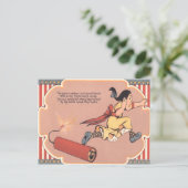 Scared Girl Firecracker Fireworks Postkarte (Stehend Vorderseite)