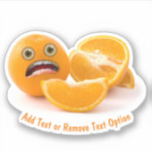 Scared Orange Aufkleber (Vorderseite)