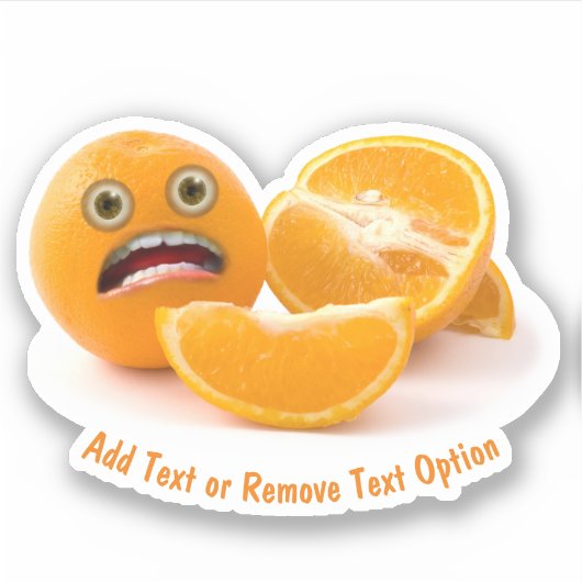 Scared Orange Aufkleber (Vorderseite)