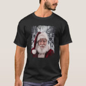Scared Santa Selfie Chased By Evil Demonic Reindee T-Shirt (Vorderseite)
