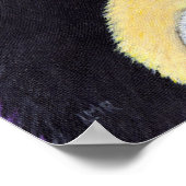 Scared Tuxedo Cat und Cudly Duck Malerei Poster (Ecke)