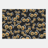 Scaredy Cat Halloween Boo Eyes Bat Geschenkpapier Set (Vorderseite)
