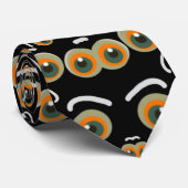 Scaredy Cat Halloween Boo Eyes Bat Krawatte (Gerollt)