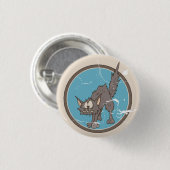 Scaredy Cat Halloween Button (Vorne & Hinten)