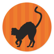 Scaredy Cat Halloween Sticker