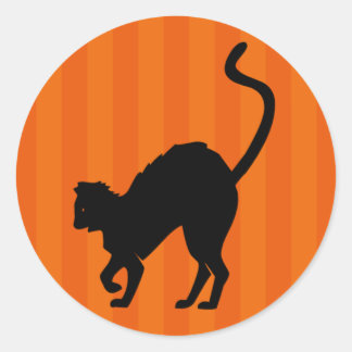 Scaredy Cat Halloween Sticker