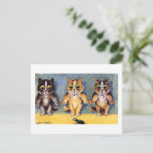 Scaredy Cats von Louis Wain Postkarte (Stehend Vorderseite)