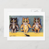 Scaredy Cats von Louis Wain Postkarte (Vorne/Hinten)