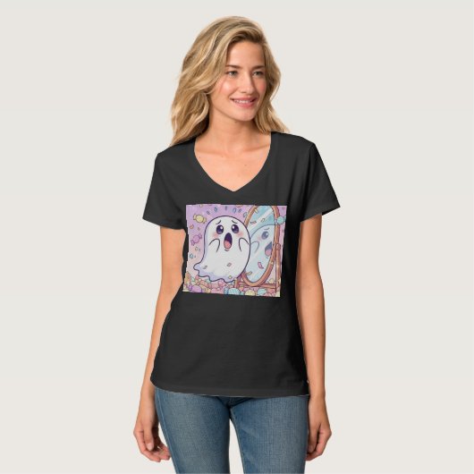 Scaredy Ghost T-Shirt (Vorderseite Vollansicht)