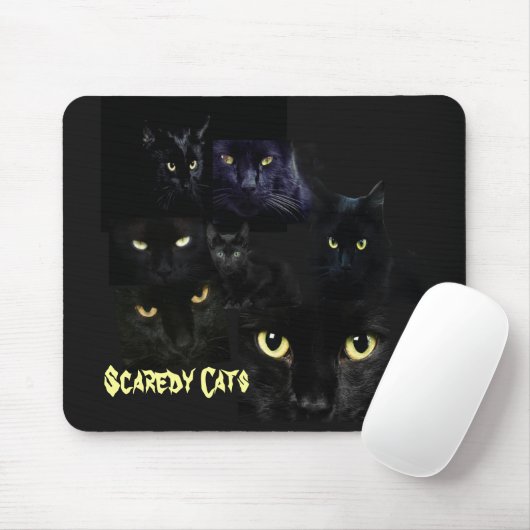 Scaredy Katzen Mousepad (Mit Mouse)