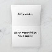 Scaredy-Katzengeburt Karte (Innenseite)