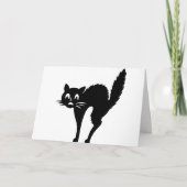 Scaredy-Katzengeburt Karte (Vorderseite)