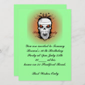 Scarey 16. Geburtstagsparty Einladung (Vorne/Hinten)
