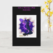 Scarey Fee Halloween Karte (Gelbe Blume)