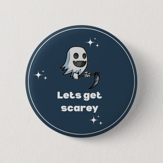 Scarey-Ghost-Button Button (Vorderseite)