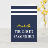 Scarf Britische Marine übergeben Glückwünsche Karte (Gelbe Blume)