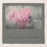 Scarf Peony from Garden Schal<br><div class="desc">Eine schöne Perone aus dem Garten einer dunkelrosa gefärbten Peony umgeben von der Vegetation ist ein fotografisches Bild mit der Nachbearbeitung Ich erstellt.  Hier zu Zazzles Produkten.  - Sherry/ Fotograf / Künstler</div>