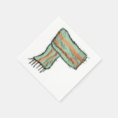 Scarf Sketch Fashion Paper Napkins Serviette (Ecke)