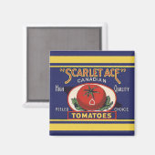 Scarlet Ace Tomates Magnet (Vorderseite/Rückseite)