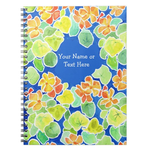 Scarlet and Yellow Nasturtiums SpiralNotebook Notizblock (Vorderseite)