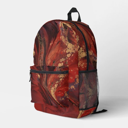 Scarlet-Ausdrücke Bedruckter Rucksack (Rückseitige Ecke Rechts)