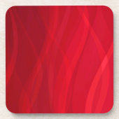 Scarlet bewegt Set von 6 roten Untersetzer (Vorderseite)