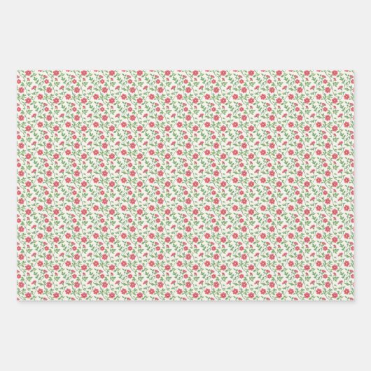 Scarlet Bloom Charm 3 Geschenkpapier Set (Vorderseite)