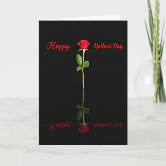 Scarlet Bloom Mothers Day Card Karte (Vorderseite)