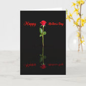 Scarlet Bloom Mothers Day Card Karte (Gelbe Blume)