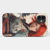 Scarlet Blossom Samurai Case-Mate iPhone Hülle (Rückseite (Horizontal))