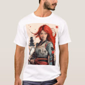 Scarlet Blossom Samurai T-Shirt (Vorderseite)