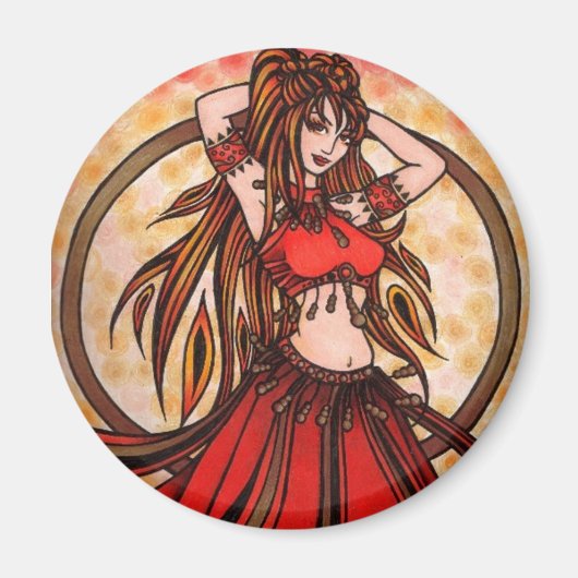 Scarlet Bly Dancer Magnet (Vorne)