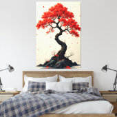 Scarlet Breeze Leinwanddruck (Insitu (Schlafzimmer))